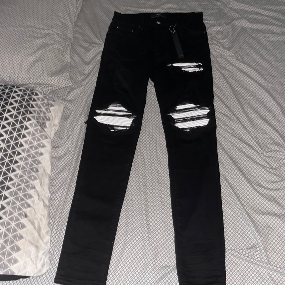 Black Amiri Mx1 jeans